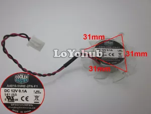 Cooler Master DF0401012RFMN Graphics card fan 12V 0.1A A4010-55RB-2FN-F1 2-Pin - Picture 1 of 4