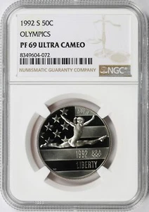 1992-S 50c Olympics Commemorative Half Dollar NGC PF69UCAM - Picture 1 of 4