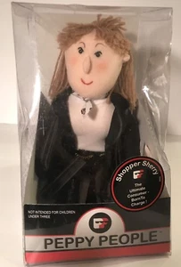 Vintage Peppy People 1998 "Shopper Sherry" in Box Puppen lustiges Gesicht schwarzes Kleid - Bild 1 von 6