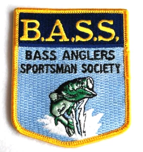 Bassangler Sportsman Society B.A.S.S. Aufnäher 4" x 3,5" Aufnäher Patch. - Bild 1 von 2