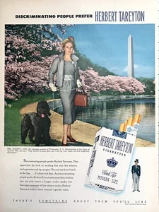 VINTAGE 1953 HERBERT TAREYTON CIGARETTES PRINT AD - Picture 1 of 3