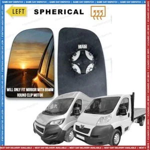 Peugeot Boxer Left Passenger wing mirror glass 2006-2024 door side Heated - Picture 1 of 7