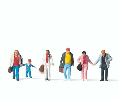 Preiser scala N 79192 Figure Omini Passanti Viaggiatori 6 Pezzi 1,1 cmNuovi OVP
