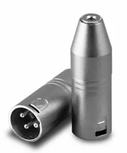 Balanced 3-polig XLR Stecker auf 3,5 mm (1/8") TRS Stereo Buchse Audio Adapter DJ Mixer - Bild 1 von 1