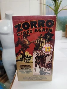 Zorro Rides Again VHS movie Factory sealed / r4 t21 - Imagen 1 de 3
