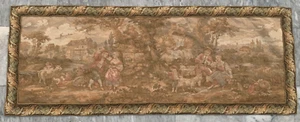 2x5 Vintage French Romantic Tapestry Wall Hanging Colorful Traditional Goblins - Picture 1 of 13