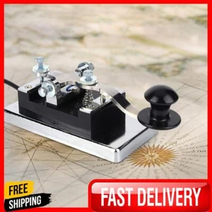 Edelstahl CW Telegraph Kurzwellenradio DIY Telegraphing Key Morse Key - Zdjęcie 1 z 12