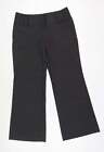 NEXT Womens Grey Polyester Dress Pants Trousers Size 10 L29 in Regular Hook & Ey