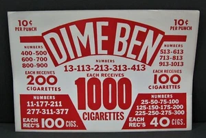 Tarjeta de señalización de premio de colección de 10 quilates de diez centavos Ben - Imagen 1 de 1