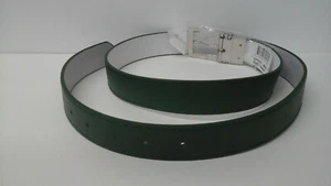 Lawn Bowls Belt Reversible White one side green one side Silver Buckle 34 to 42 - Picture 1 of 2