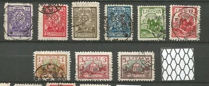 Lithuania Litauen 1923 U Mi 187-195 Sc 165-173 First New currency issue - Bild 1 von 1