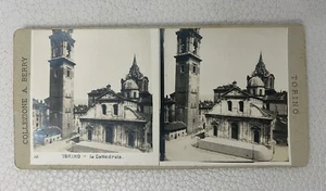 FOTO STEREOSCOPICA TORINO - LA CATTEDRALE ‘800 COLLEZIONE A. BERRY - - Picture 1 of 3