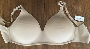 Soma 32DD Vanishing 360 Perfect Coverage Wireless Bra Warm Amber NWT new! $60 - Picture 1 of 5
