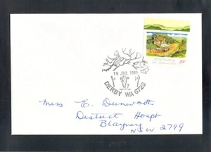 X3272 Australia WA Derby Boab Tree 1989 APM postmark on cover - Picture 1 of 2