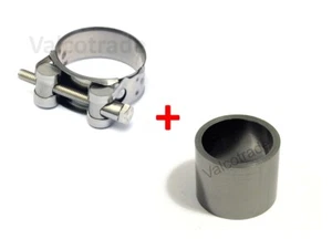 Exhaust Clamp + Gasket Seal for Piaggio Beverly, MP3 ie B 125, 200, 250, 300 cc - Picture 1 of 1