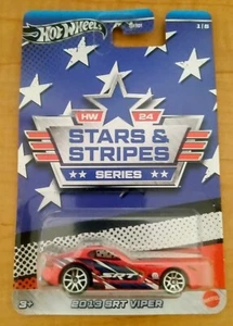 Hot Wheels 2024 Stars & Stripes 1/5 2013 SRT Viper Walmart Exclusive - Picture 1 of 3