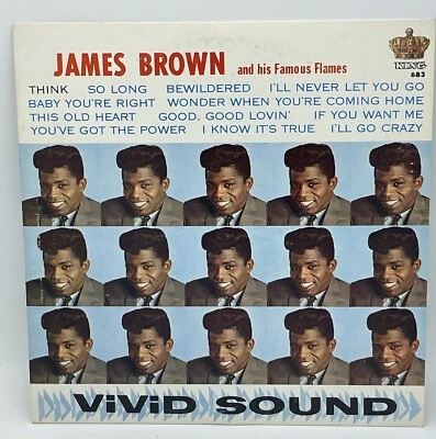 James Brown Think LP RARE King 683 Black Label no crown 1963  Tested - Imagem 1 de 4