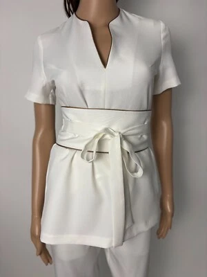 Luxurious professional two-piece set with waist belt, luxurious, representative - Image 1 of 4