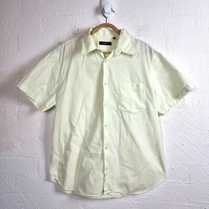 Vintage MARCS Mens Shirt Size 3/XXL Yellow Short Sleeve Collared Button-Up - Picture 1 of 12
