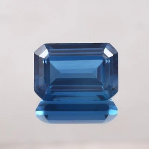 15x10mm Mozambique Indicolite Blue Tourmaline | Radiant Cut | Loose Gemstone - Picture 1 of 16