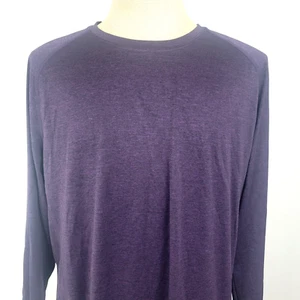 The Foundry Supply Co Men's Pullover Shirt Long Sleeve Dark Purple LT Large Tall - Picture 1 of 8
