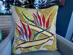 HOLLYWOOD 1948 Gay Lee Walter California Barkcloth Vintage Fabric PILLOW Cover - Picture 1 of 10