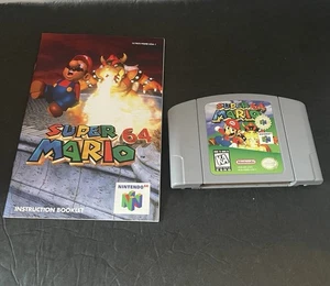 Super Mario 64 Nintendo 64 N64 cartuccia videogioco e manuale - non testato - Foto 1 di 8