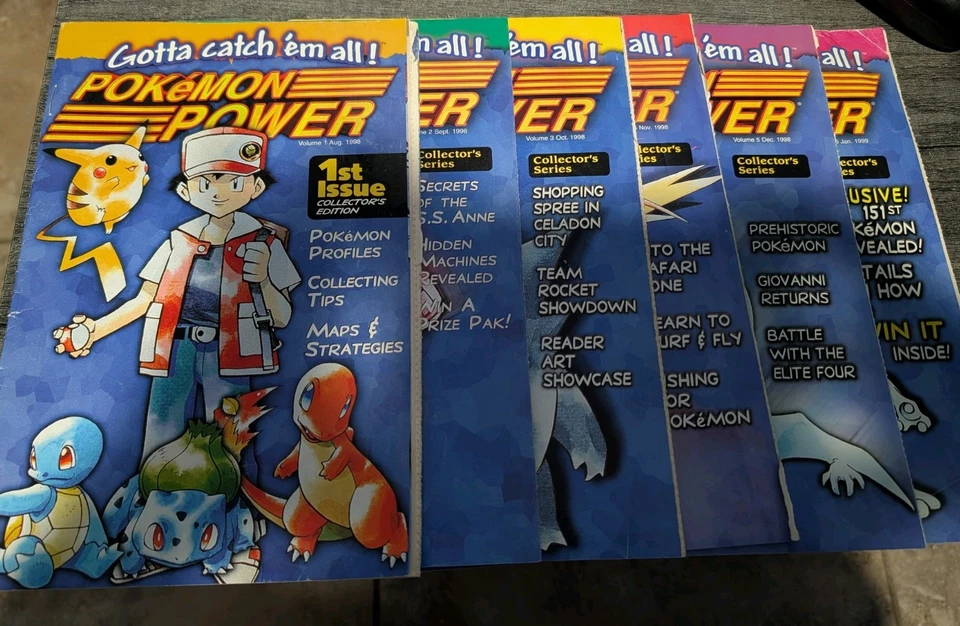 Nintendo Pokemon Power Collector's Series Magazine Issues #1-#6 Foto 1 de 1