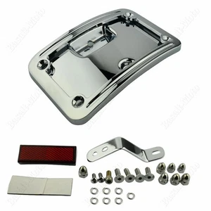 Laydown Curved License Plate Bracket for HARLEY softail Dexluxe FLSTN 2005-2017 - Picture 1 of 9