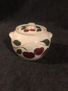 Watt Pottery Double Apple Bean Pot - Picture 1 of 2