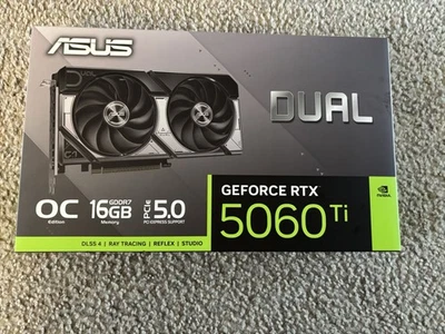 ASUS Dual GeForce RTX 5060 Ti OC Edition – 16GB GDDR7 Graphics Card never opened - Image 1 of 4