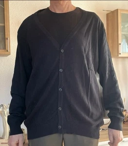 Schwarze Feinstrick Jacke von Identic Gr. XXL - Bild 1 von 3