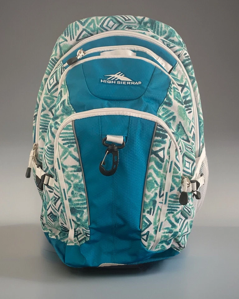 Mochila/sistema de alça de suspensão High Sierra verde/azulado/branco - Imagem 1 de 4