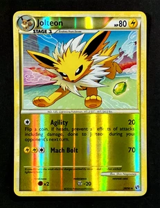2010 Pokemon Karte Jolteon Unerschrocken REVERSE HOLO Foil HeartGold SoulSilver 28/90 - Bild 1 von 4