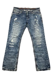 Rock Revival Paddy Alt Straight Herren Jeans 40 Distressed Ripped Denim (42x33) - Bild 1 von 14