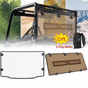 Front + Rear Vented Windshield for Polaris Ranger Midsize 500 /570 ETX 2015-23 - Picture 1 of 17