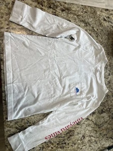 Vineyard Vines Long Sleeve Kids T-Shirt With Pocket Size 7 - Picture 1 of 6