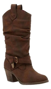 Botas vaqueras Rocket Dog SideStep para mujer marrones altas occidentales - Imagen 1 de 1