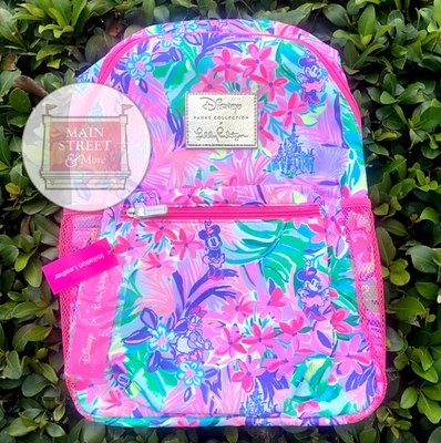 Mochila grande Disney Lilly Pulitzer Dreamin Minnie Mouse & Daisy Duck - NUEVA Foto 1 de 3