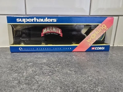 CORGI TY86716 'VOLVO CURTAINSIDE TRUCK/LORRY - MARMITE' 1:64. BOXED. - Image 1 of 4