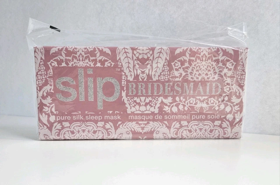 SLIP Silk 100 Pure Silk Sleep Eye Mask BRIDESMAID Pink