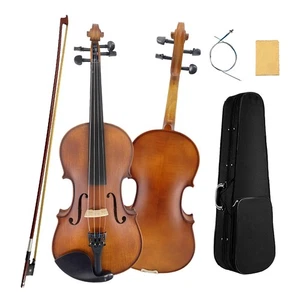 15 inch Viola 4 Strings Handmade Wood Ebony Fittings Acoustic Viola Case&Bow - Picture 1 of 13