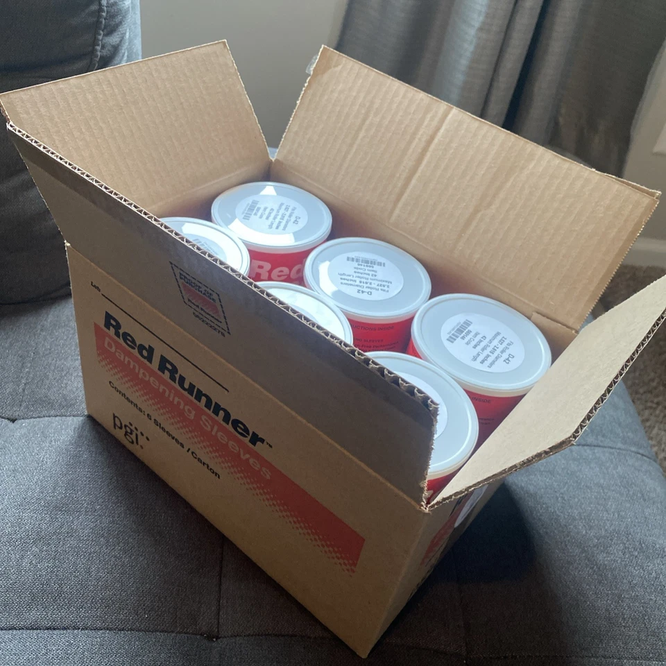 Manga Amortiguadora Red Runner D-42 Se Adapta a Rodillo 2.527-2.615 In-42 en Lote de 6 NUEVO Foto 1 de 4