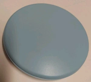 🪞Mini Light-Up Makeup Mirror - USB Rechargeable, 3.5" Round - Light Blue - New - Picture 1 of 10