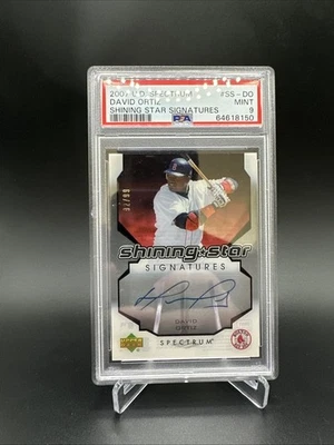 2007 Upper Deck  Spectrum Shining Stars autograph  #92/99 David Ortiz PSA 9 - Image 1 of 2
