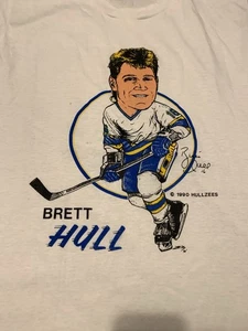 Vintage 90s St Louis Blues Brett Hull Single Stitch Hockey Tee T-Shirt Size XL - Bild 1 von 9