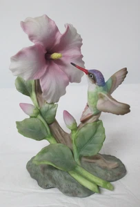 1991 HOMCO Masterpiece Porcelain - The Glory of Nature - Hummingbird and Flower - Picture 1 of 6