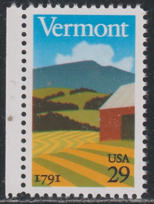 US 1991 SC# 2533 - Vermont Statehood - 200th Anniversary - M-NH Lot # 425  - Image 1 of 2