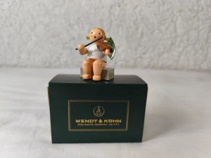 Wendt & Kühn Engelmusikanten - Engel mit Violine sitzend - OVP - Bild 1 von 6