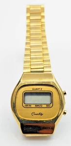 Vintage Quality Quartz Womens Wrist Watch Gold Tone #H919 - Picture 1 of 3